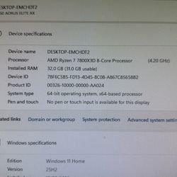 7800x3d motherboard and 32gb ddr5  ram