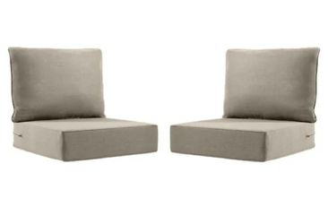 Carolina 4-Piece Outdoor Patio Cushion Set 24" x 24" x 6" – Gray Olefin