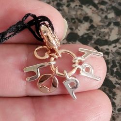 Retired Pandora HAPPY Dangle Charm