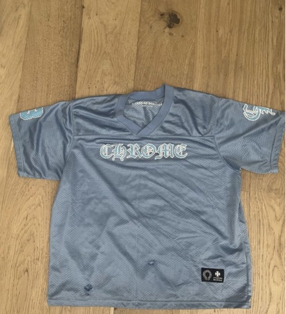 Blue Chrome Hearts Jersey