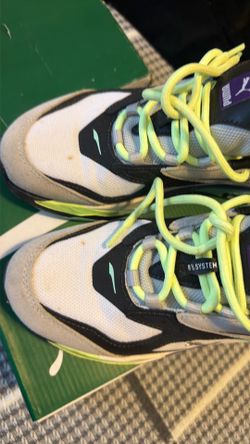 Puma R-System Sneakers White Neon Yellow