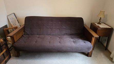 FUTON-Excellent condition - Solid Wood Futon Sofa Bed - MUST SELL!