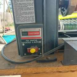Craftsman Wood Lathe (12 Inch)