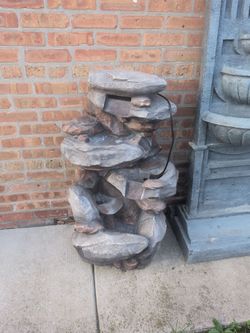 Stone water Fountain outdoor