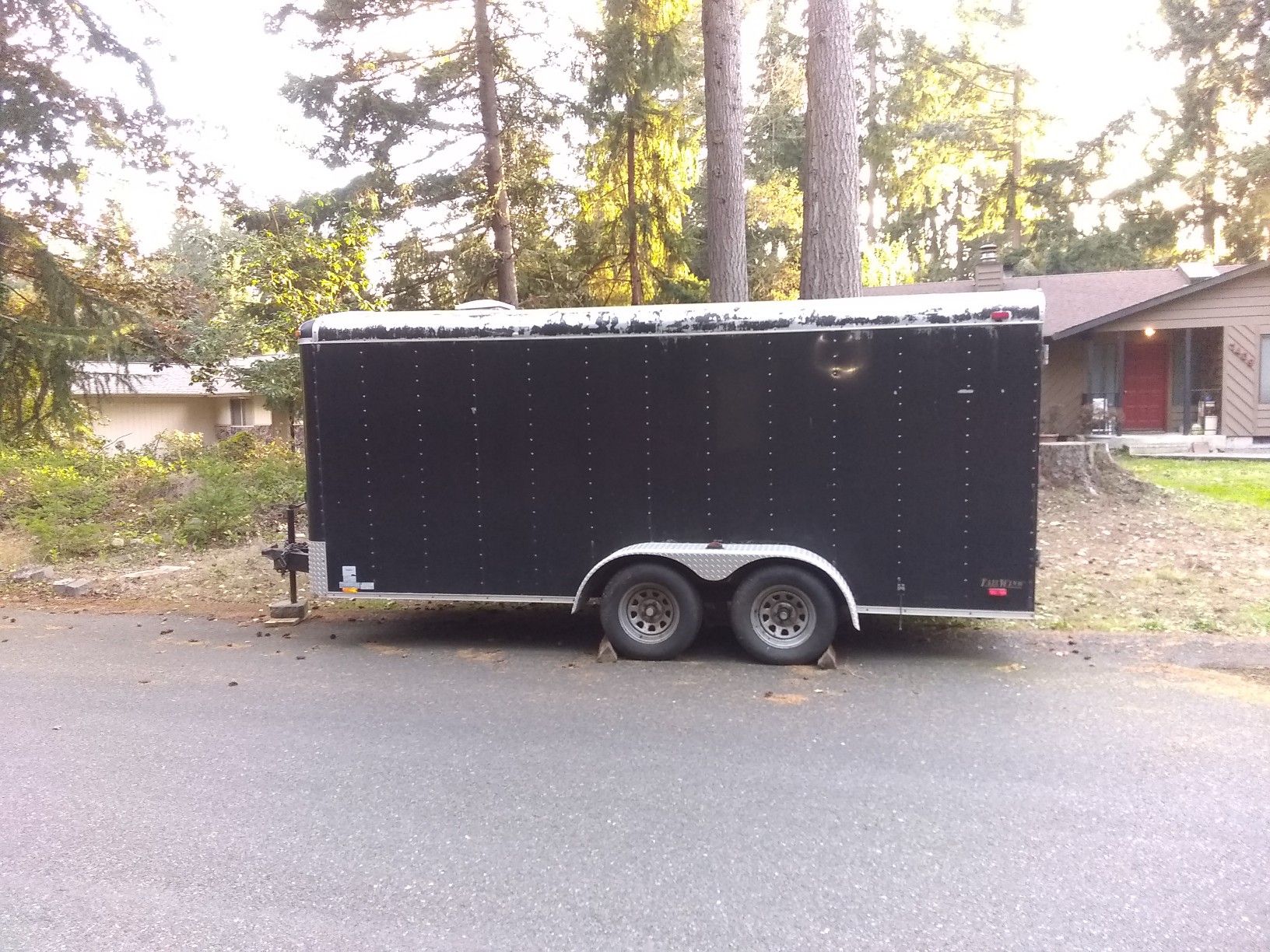 16 foot double axle cargo trailer