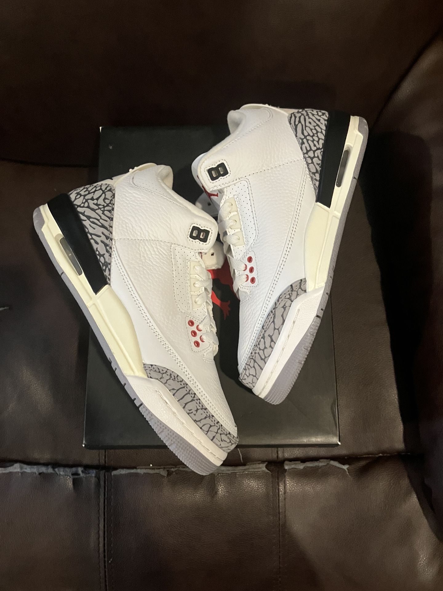 Nike Air Jordan 3 Retro White Cement Reimagined Size 6Y 7.5W