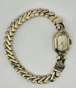 Vintage BEHA Ladies Swiss mini Watch,Rolled real Gold 20 Mikron,Germany,Stretch Band
