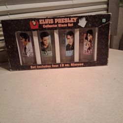 Elvis Collector Set Glasses 