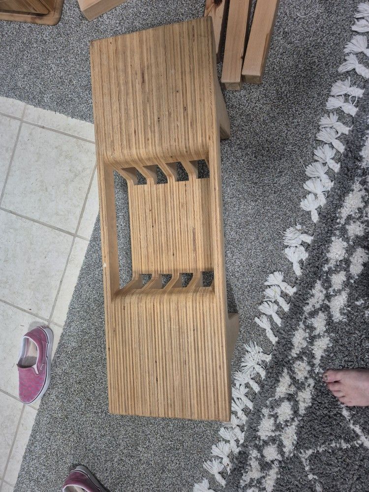 Wood "Meditation" Bench, Or Lap Desk..or Shelf.