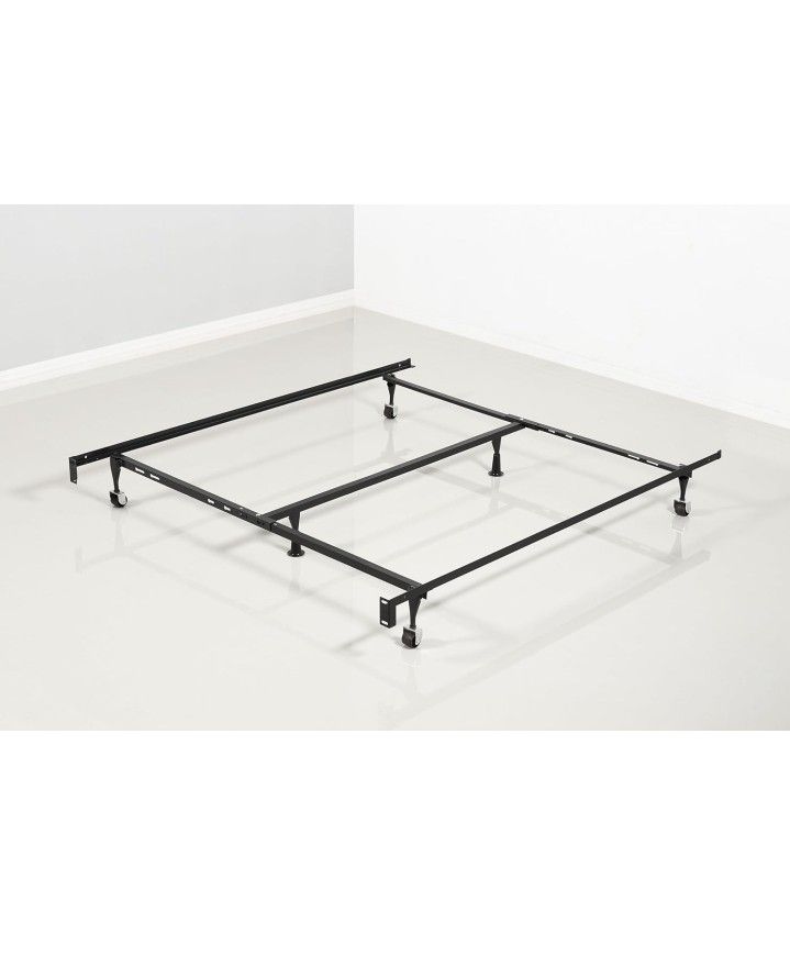 Adjustable Metal Bed Frame, Fits Twin/Full/Queen
