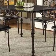 New 48” Dining Table Marble Top Table Only