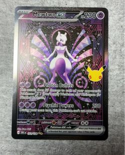 Pokemon 30th Celebration Mewtwo EX Special Illustration Rare NM 151/128