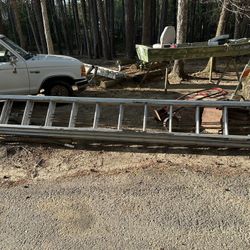 alco-lite 3-section aluminum extension ladder 35 ft