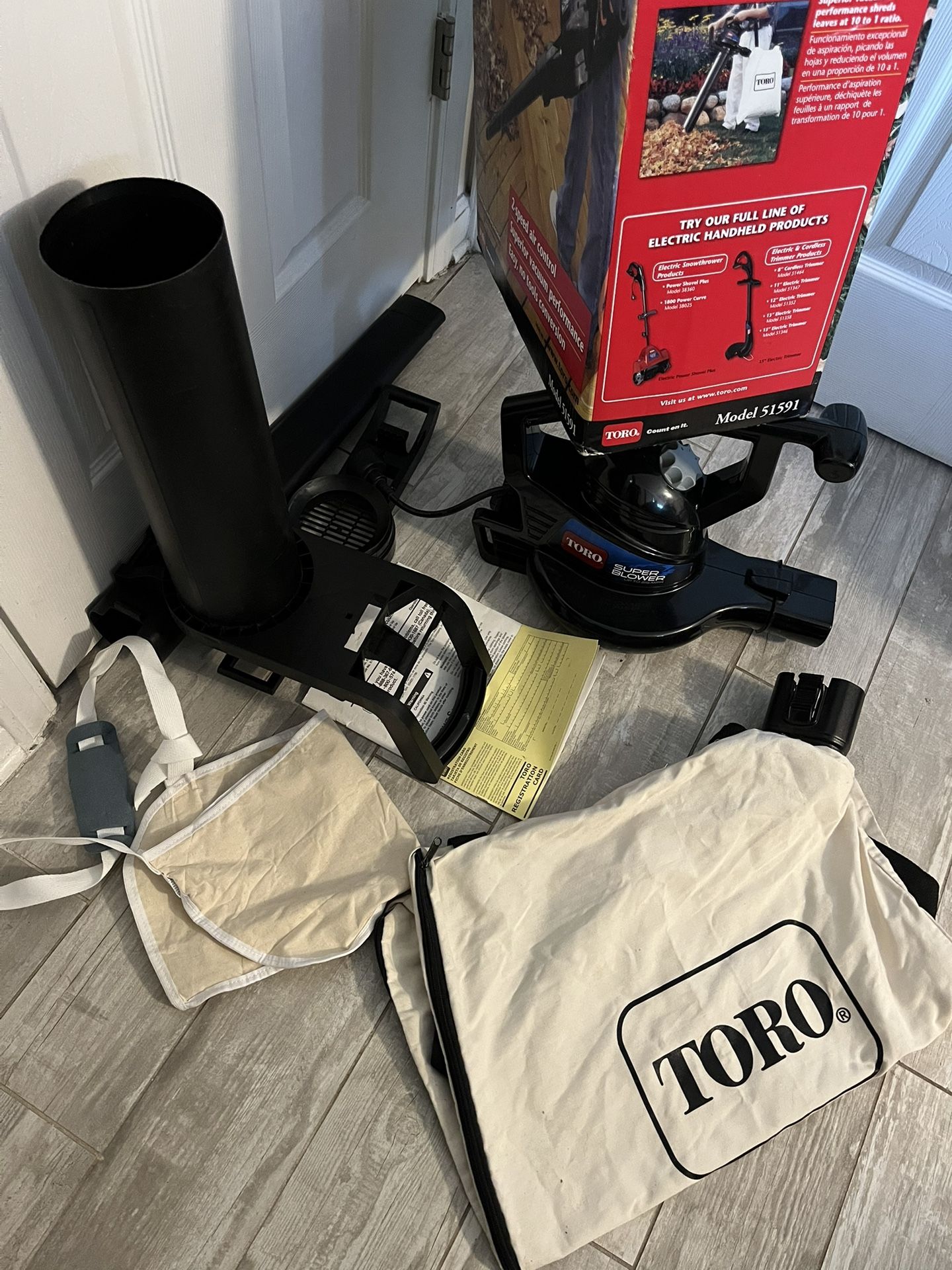 Toro Leaf Blower With Attachments