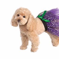 Rubie’s Pet Shop Boutique Purple Halloween Dog Cat Pet Dress Tutu S/M & M/L