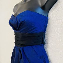 FOREVER 21, Blue Sweetheart Strapless Dress, Size S/P