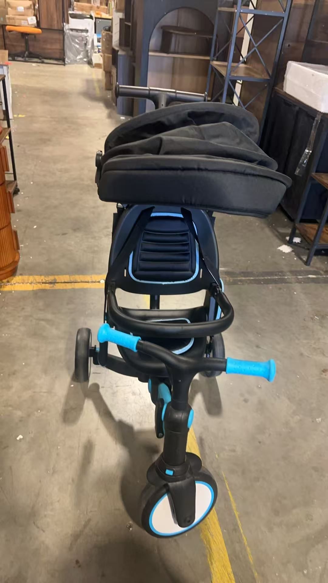 🔴3-in-1 Toddler Trike, Push Tricycle