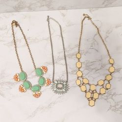 Women's Statement Necklaces - Set of 3