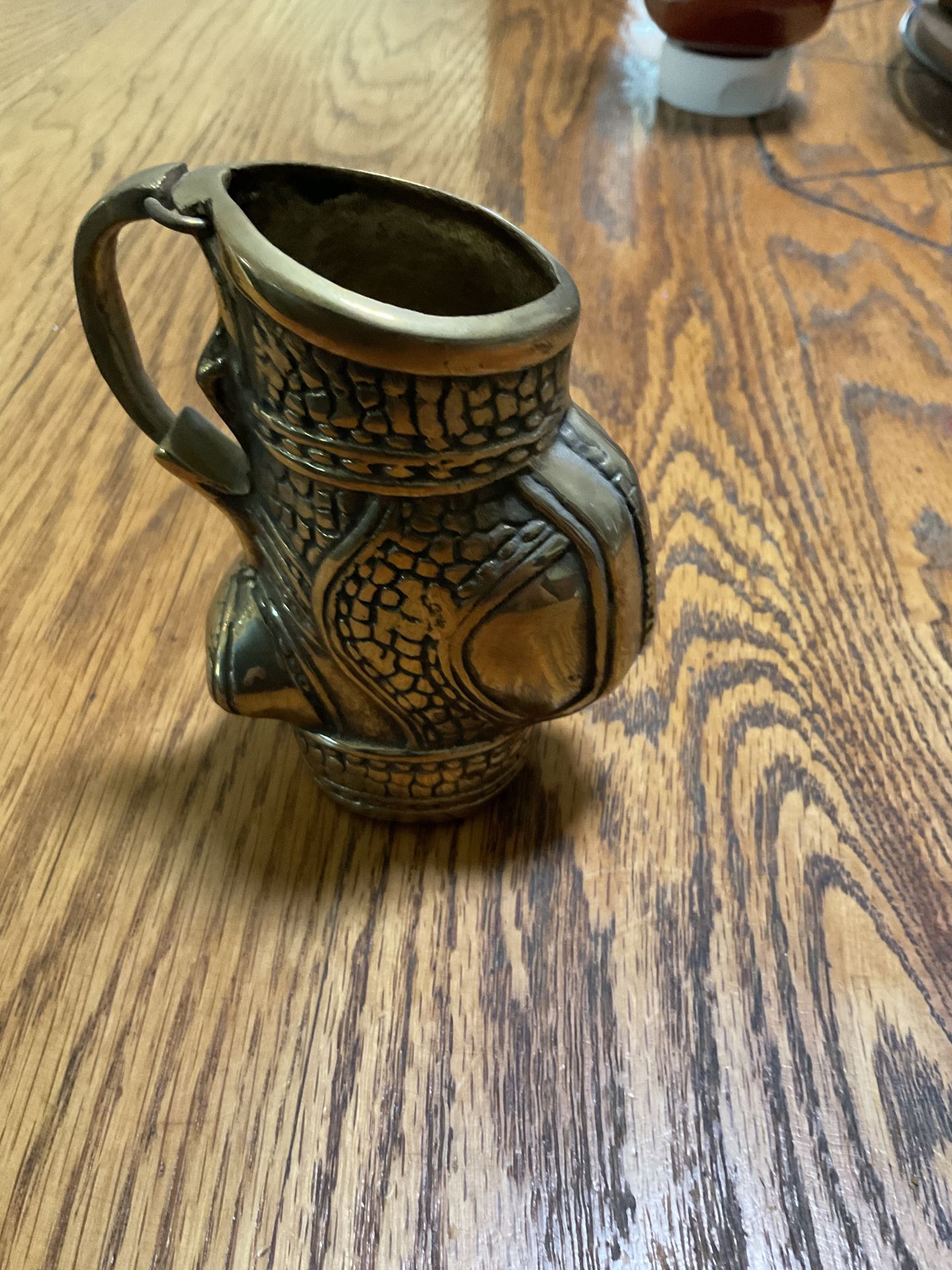 Brass pen holder or bud vase