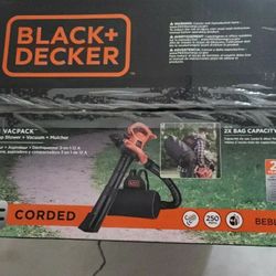 Black and Decker Corded Leaf Blower/Vacuum/Mulcher