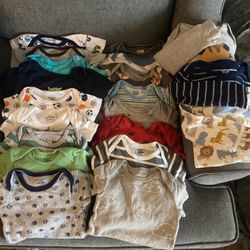 Baby Bundle Onesies/Beanies, 35 Items=$15