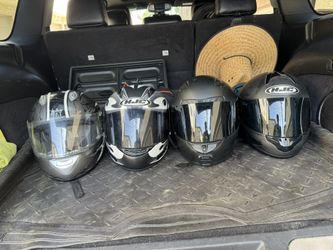 4 Motorcycle Helmets - Joe Rocket & HJC