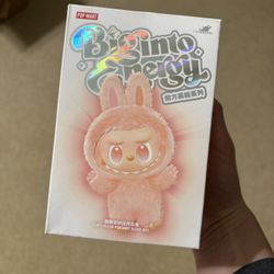 100% Authentic POPMART The Monsters Labubu Big into Energy Plush ( 1 Blind Box )
