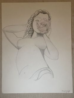 Girl With A Rose 