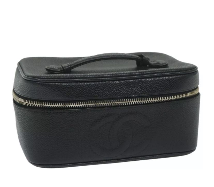 Original Chanel Vintage Lambskin CC MakeUp Case