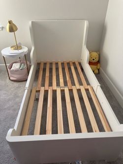 IKEA BUSUNGE Extendable Child's Bed Frame and Mattress