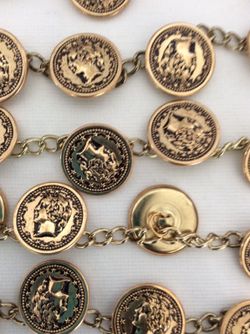 Vintage buttons gold color
