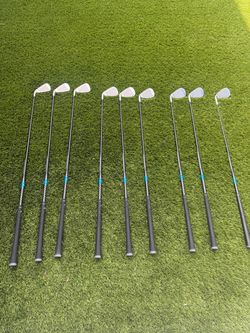 Callaway Rogue ST MAX Iron Set 4-PW, AW, SW – TENSEI 65 Graphite Regular Flex