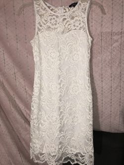Cute White Short Dress