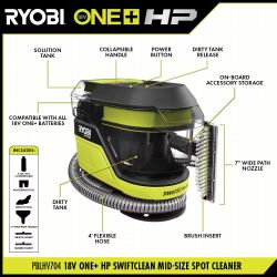 New Vacuum Ryobi one+ hp 18v cordless swiftclean
