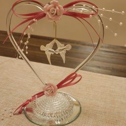 Wedding Cake Top - Blown Glass (Vintage)