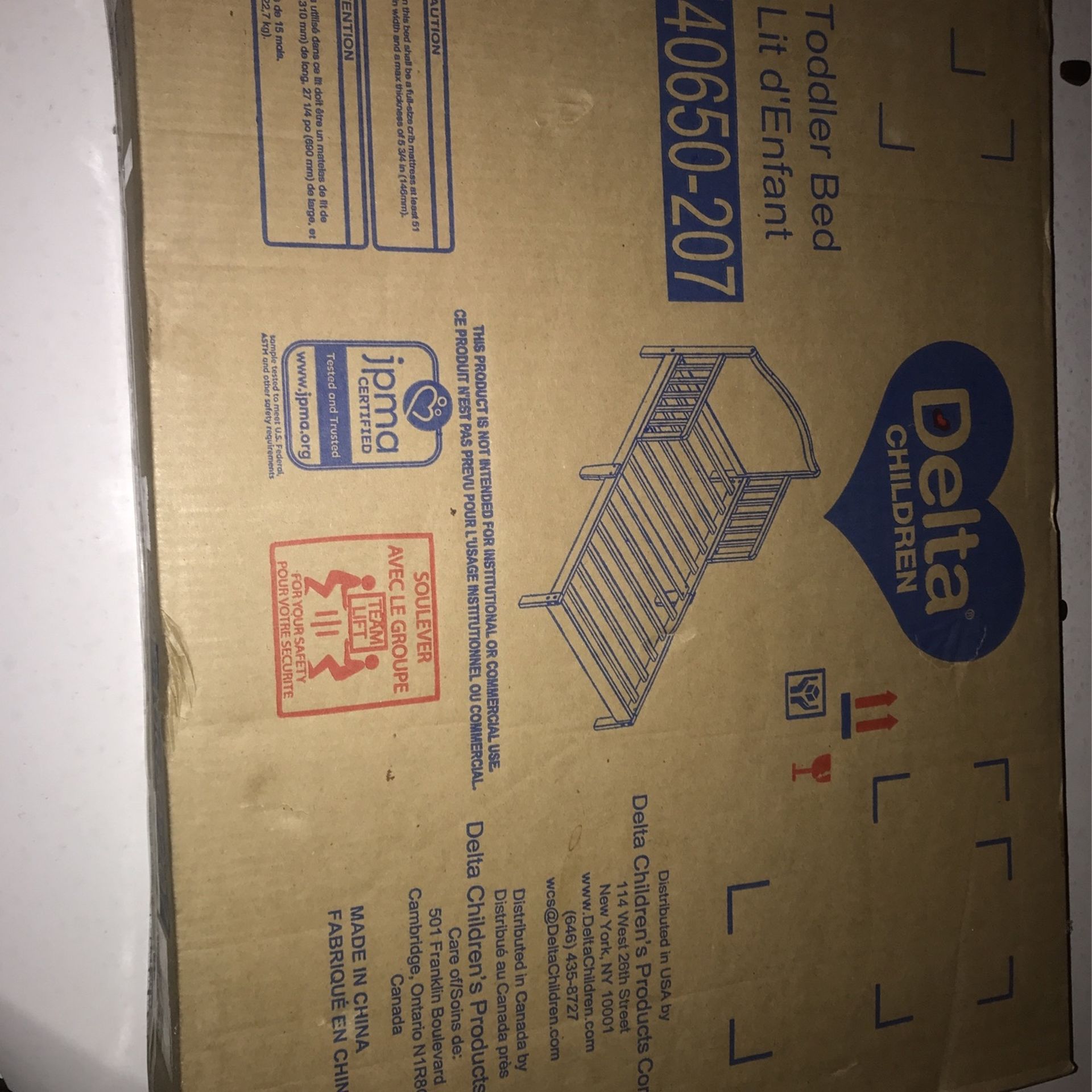 New Toddler Bed