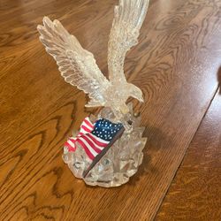 American Eagle With Flag