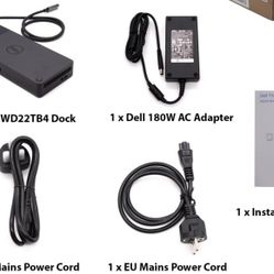 Dell WD22TB4 Thunderbolt 4 Docking Station/charger 180 Wat