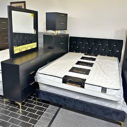NEED GONE!!! Tufted Bed Frames Several To Choose From 