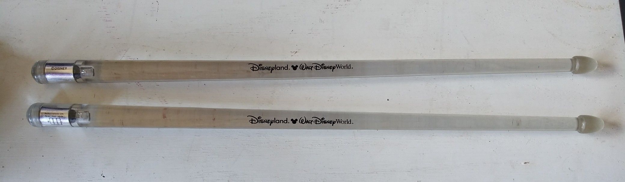 Rare Vintage Disney Light up Drum Sticks