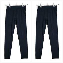 Pair Set Of 2 Cat And Jack Black Fleece Lined Leggings Pants Girls Size XXL Extra Large  16 18