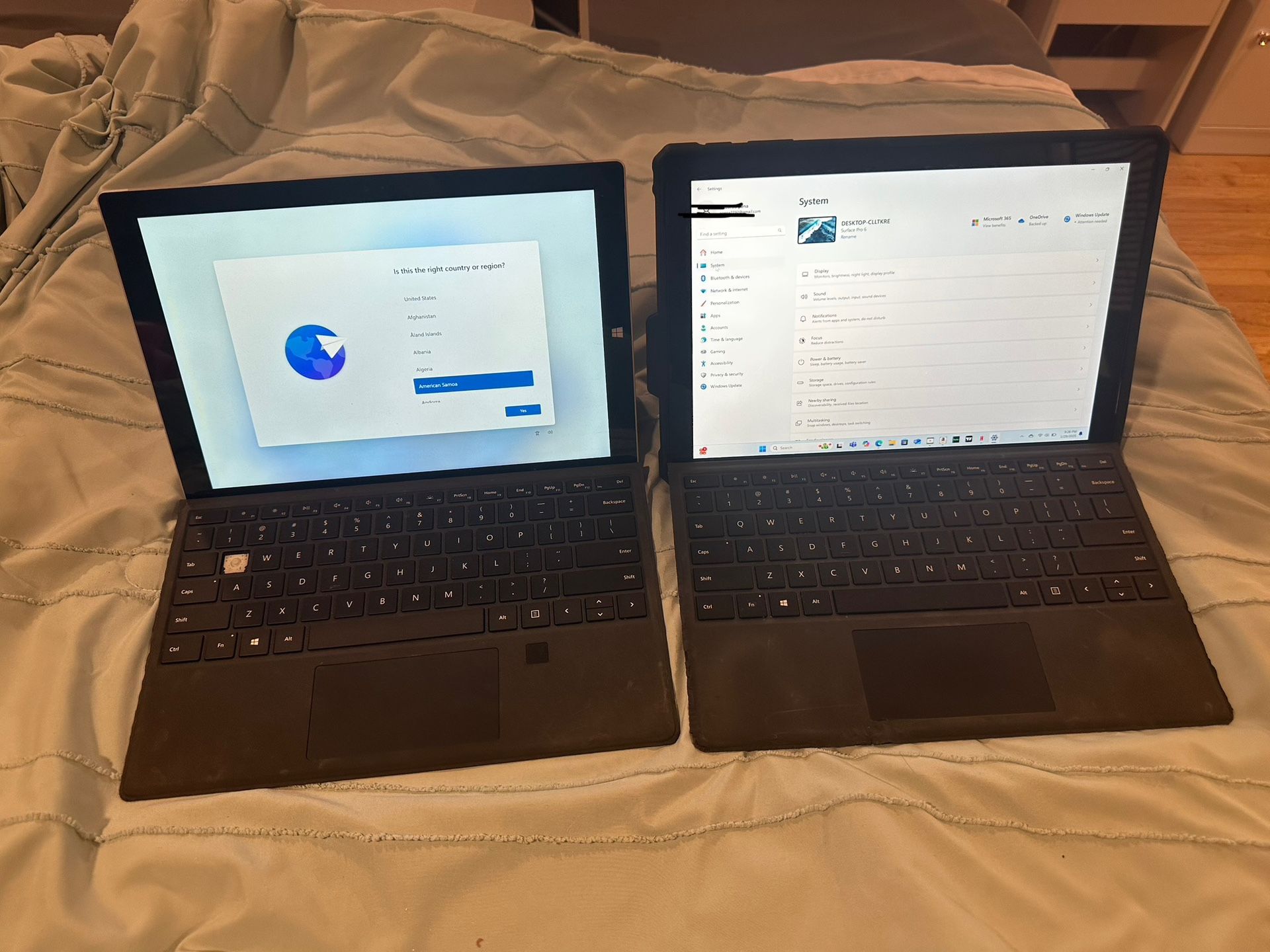 2 Microsoft Surface Pro ( 3 & 6 )