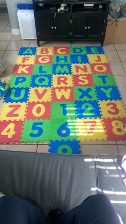 Kids Numbers And Alphabet  Mat