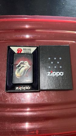 Zippo Rolling Stones "Tongue Burst" Black Matte Windproof Lighter
