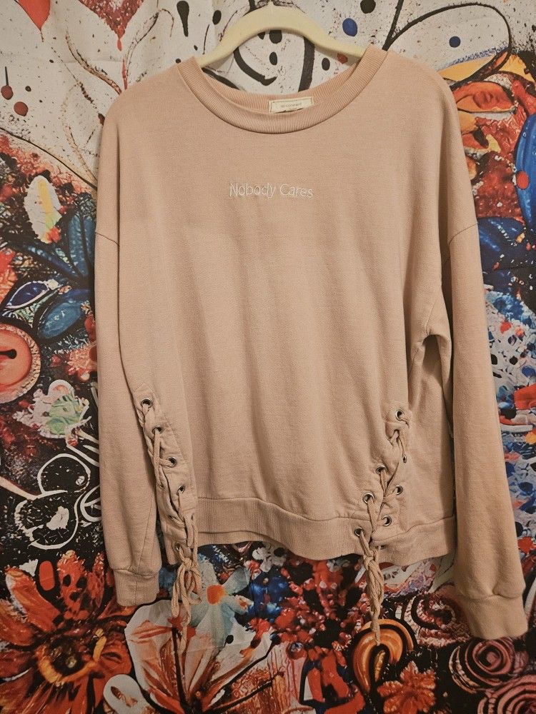 Nobody Cares Sweatshirt Top