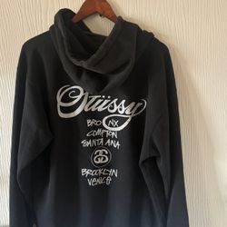 Stussy World Tour Hoodie Size Medium 