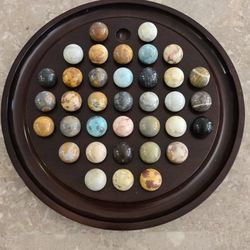 Vintage 1994 Bombay Company Marble Solitaire Game - Full Set, Great Condition!