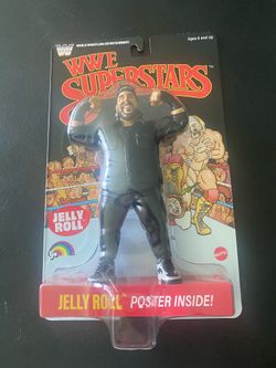 WWE Mattel LJN Superstars Figure Series 3 Jelly Roll Black Card Chase Target Retro