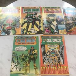 6🔥RARE JUDGE DREDD COMIC BOOKS | Eagle Comics | 1986 1,2,3,4,5,6💎1st Printing