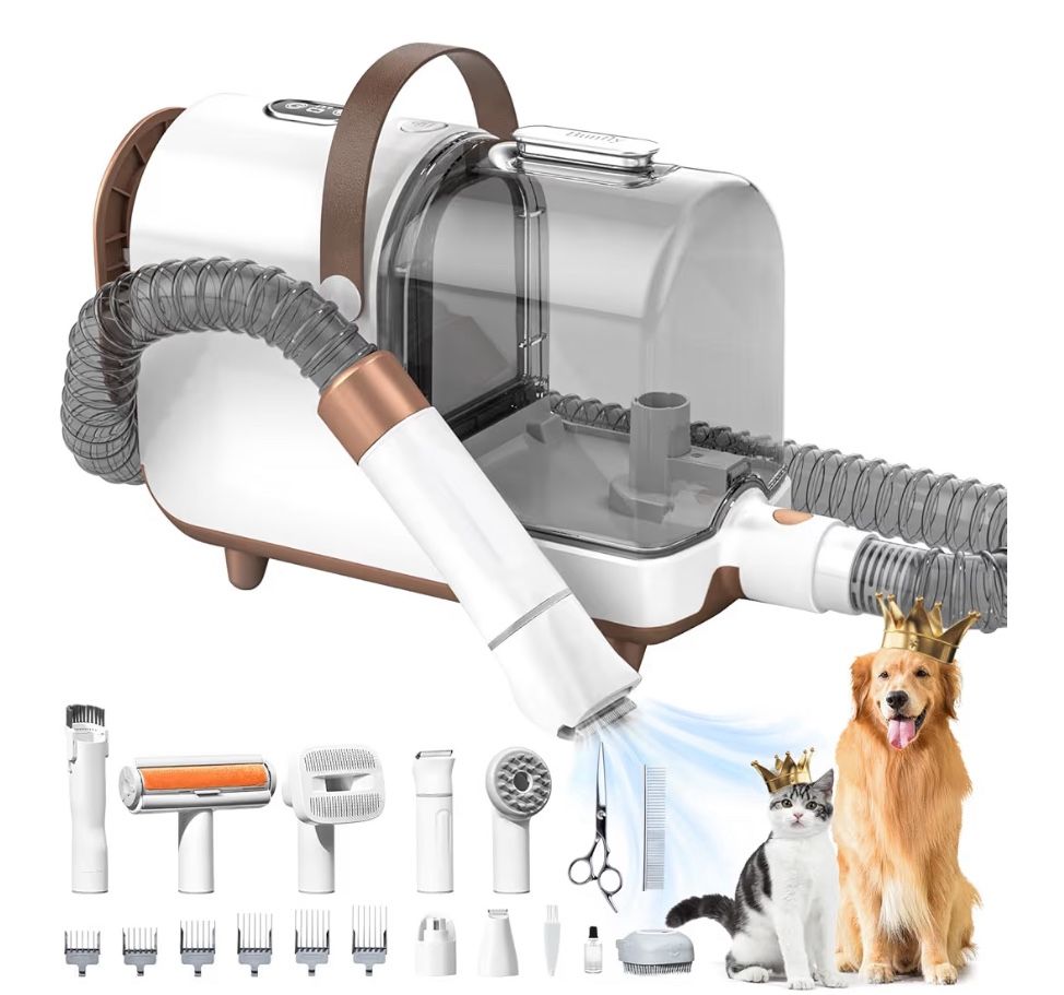 Dog Grooming Kit & Dog Hair Vacuum